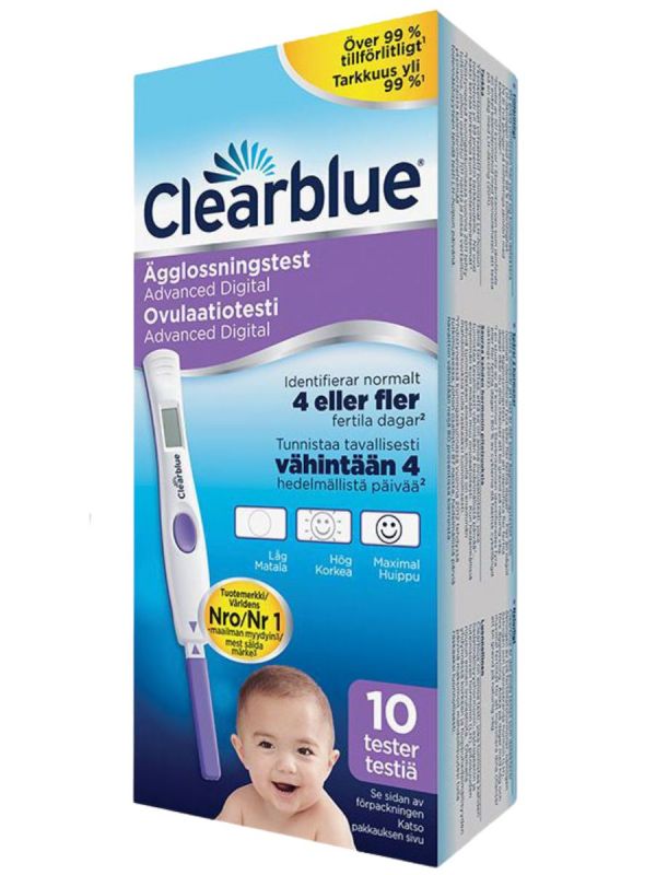 CLEARBLUE Digital Ovulation Test DUAL HORMONE INDICATOR 10 pcs