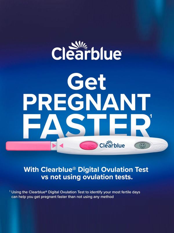 Clearblue Ovulation Test Digital 30 pcs – Highly accurate ovulation test for pregnancy planning