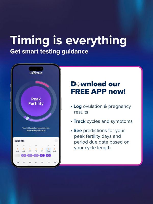 Clearblue Ovulation Test Digital 30 pcs – Highly accurate ovulation test for pregnancy planning
