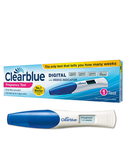 CLEARBLUE Digital Pregnancy Test with Conception Indicator - So Accurate and Also Tells you How Far Along you are.