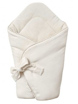 Cotton & Sweet - muslin baby horn with bubbles, vanilla