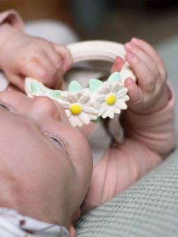 Sweet and practical A Little Lovely Company chew toy. Helps baby with itchy gums when teeth are coming. 100% natural rubber - safe for baby.