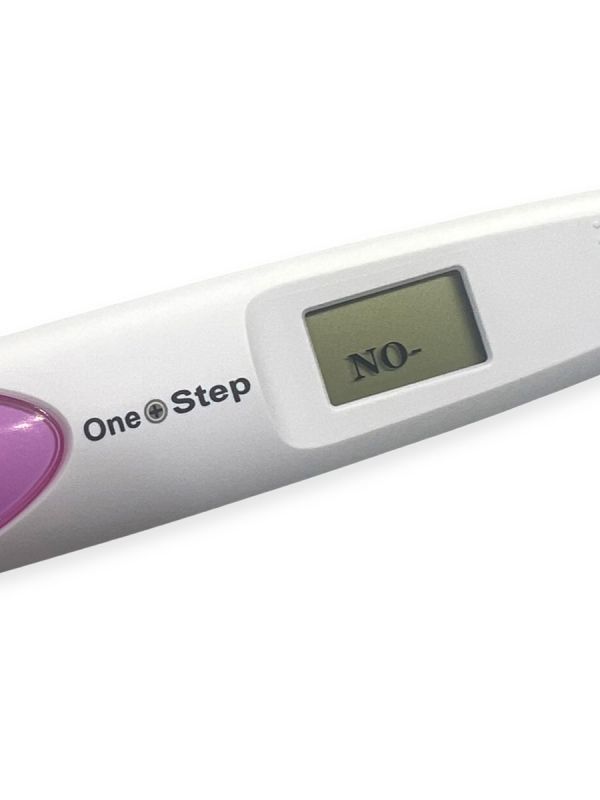 Digital Pregnancy Test One Step. The One Step DIGITAL pregnancy test gives a clear confirmation of the result. Sensitivity 25 mIU/ml HCG in urine.