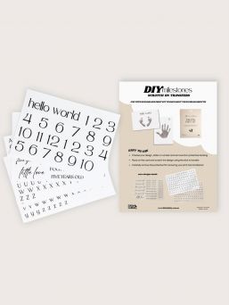 DIY Milestone Transfers – Make your own baby monthly and yearly photos