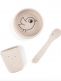 Done By Deer - Silicone first meal set - Birdee - Sand