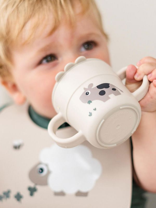 Done By Deer - Foodie spout cup Tiny farm, Sand