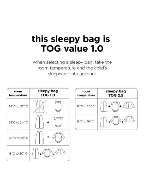Done By Deer - Sleepy bag TOG 1.0 Sleepy, Confetti - Sand 90 cm