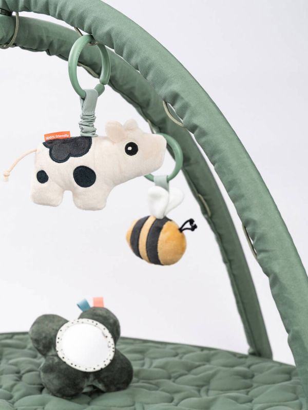 Done by Deer Tiny Farm activity mat for baby, Green