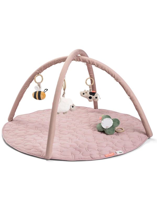 Done by Deer Tiny Farm activity mat for baby, Powder