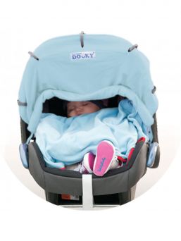 Dooky - pram curtain, baby blue