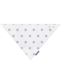 Dooky - bandana bib, silver star