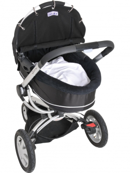 Dooky - pram curtain, black