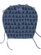 Dooky - pram curtain, blue tribal