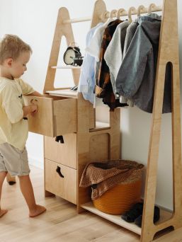Duck Woodworks - Children wardrobe with drawers