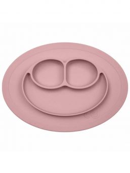 Mini Mat Bowl + Dining Tray, Blush | EZPZ. EzPz Mini Mat children’s bowl and dining tray stays on the table thanks to the suction cup feature, which means less tipped and tossed bowls.