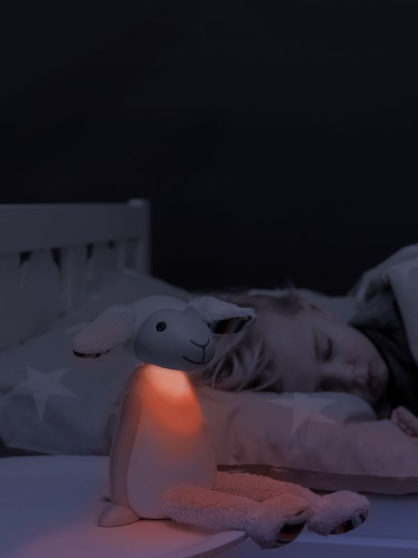 FIN is a reading light and nightlight all in one.FIN is wireless and does not overheat, so it is perfectly safe for him to take to bed.