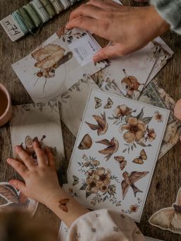 Mrs. Mighetton's children temporary tattoos with cute pictures. Easy and quick to put on.