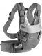 Nuna Cudl baby carrier. Carrying a baby in a Nuna carrier is comfortable and light. The baby is in the correct position in the carrier and the carrier has four different carrying position.