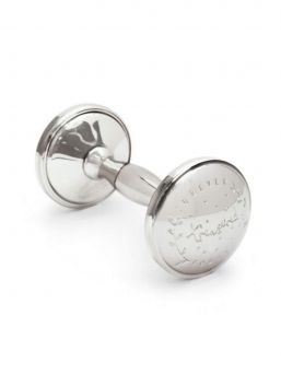 Mamas&Papas Forever Treasured Silver Plated Rattle