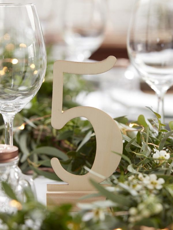 Stunning and stylish Ginger Ray wooden numbers for baby shots or birthday parties.