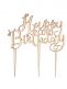 Happy Birthday! wooden cake topper