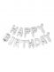 Ginger Ray foil balloon Happy Birthday, silver