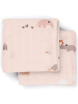 Burp cloth 2-pack 70x70 - Playground Powder - Done By Deer