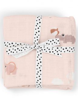 Burp cloth 2-pack 70x70 - Playground Powder - Done By Deer