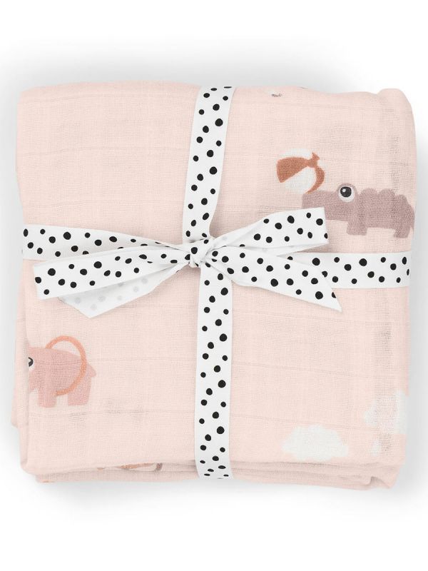 Burp cloth 2-pack 70x70 - Playground Powder - Done By Deer