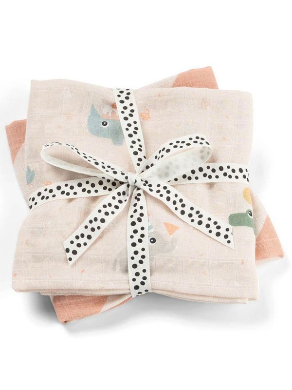 Burp cloth 2-pack 70x70 - Celebration – Done By Deer