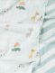 Burp cloth 2-pack 70x70 - Celebration Blue – Done By Deer