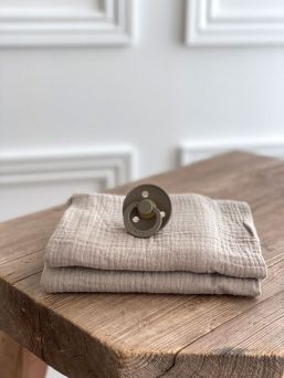 Gauze for baby 65x65cm - Dark oak