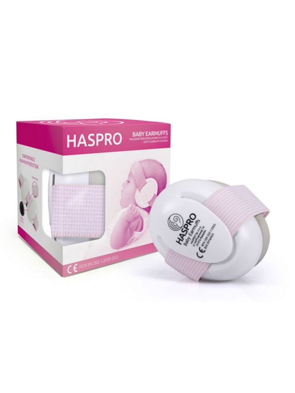 Haspro BABY hearing protectors for children 0-3 years, pink