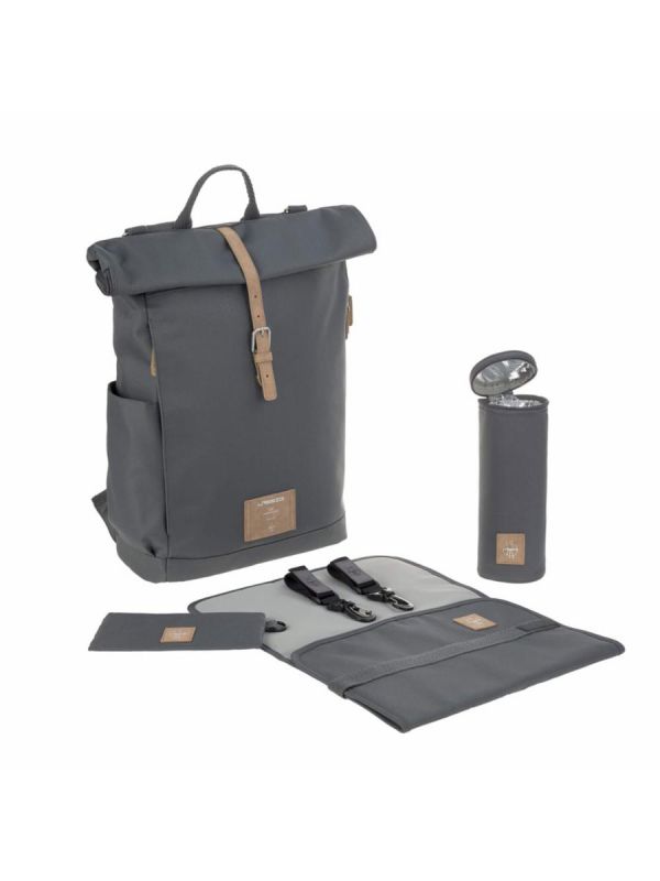 Lässig - Diaper Bag Rolltop Backpack, Anthracite