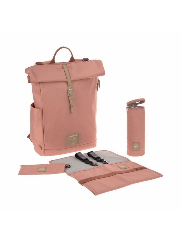 Lässig - Diaper Bag Rolltop Backpack, Cinnamon