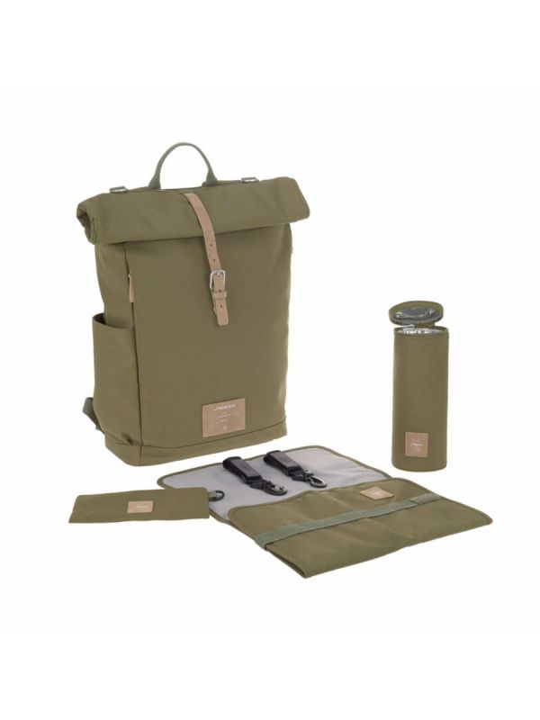 Lässig - Diaper Bag Rolltop Backpack, Olive