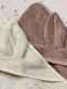 Towel with hood for baby, rabbit sandshell