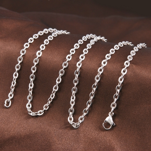 Silver plated necklace Rings 100cm