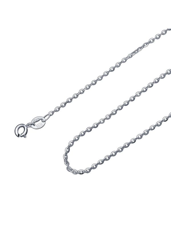 Silver plated necklace Rings 100cm
