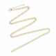 Gold plated necklace 140cm +10cm