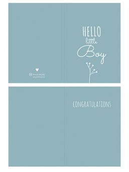 Greeting card Hello Little Boy 