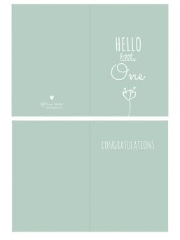 Greeting card Hello Little One
