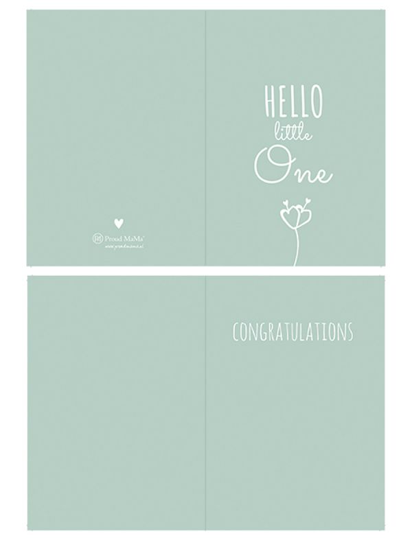 Greeting card Hello Little One