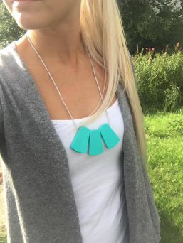 Nursing Necklace (turquoise drop)