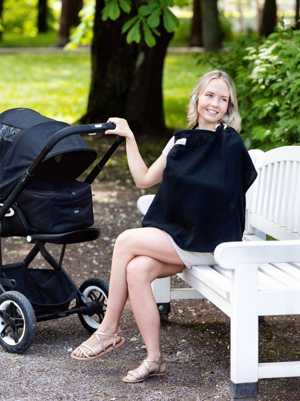 Nursing cover for privacy, Black
