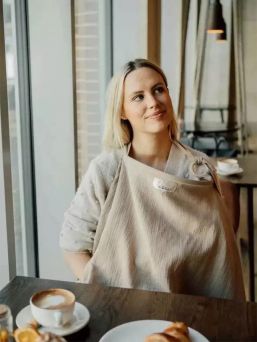 Nursing cover for privacy, Oat Beige