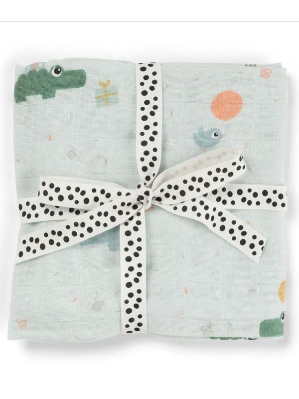 Swaddle 120x120 Celebration Blue - Done By Deer