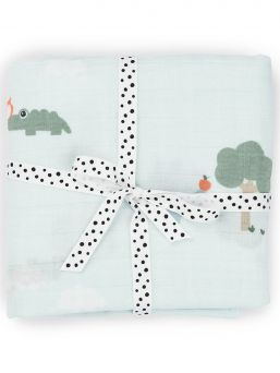Swaddle 120x120 Playground Blue - Done By Deer