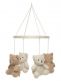 Jollein teddy bear mobile for babies, Natural/Biscuit