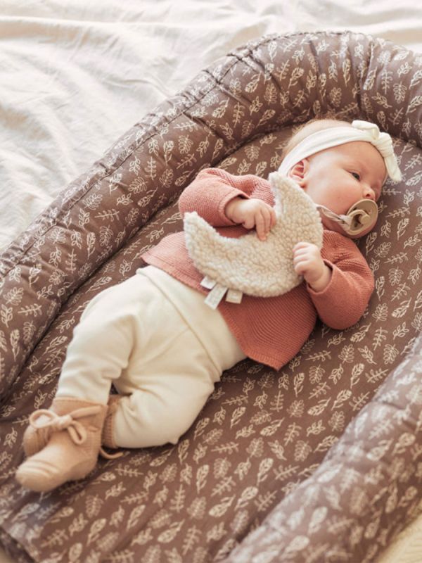 Jollein Pacifier Cloth with pacifier holder, Nougat